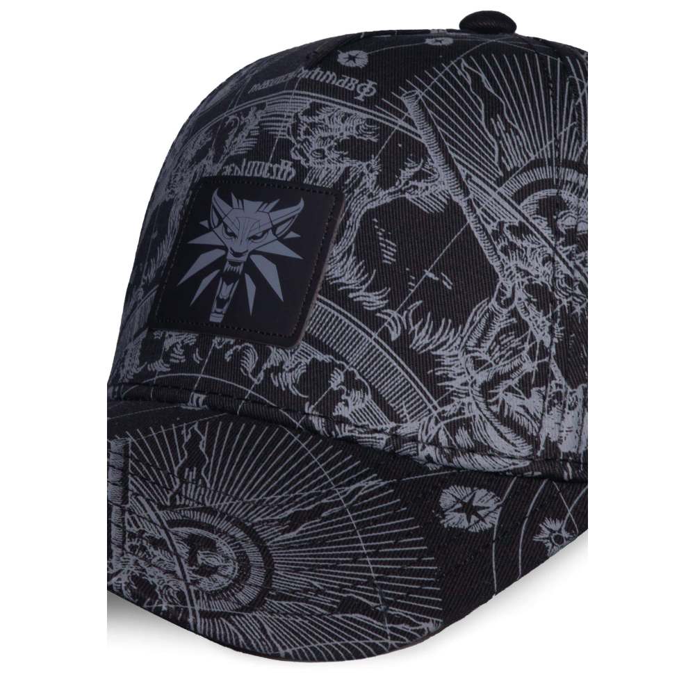 The Witcher - Astral map Adjustable cap - Black